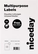 Etiketter Niceday 210 x 148 mm 200 st/fp