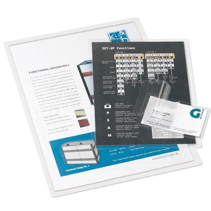 Kallamineringsfickor A4 / A7 / 54x86 mm