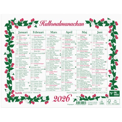 Lilla Hallonalmanackan 2026