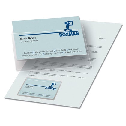 Visitkortsficka självhäftande 3L