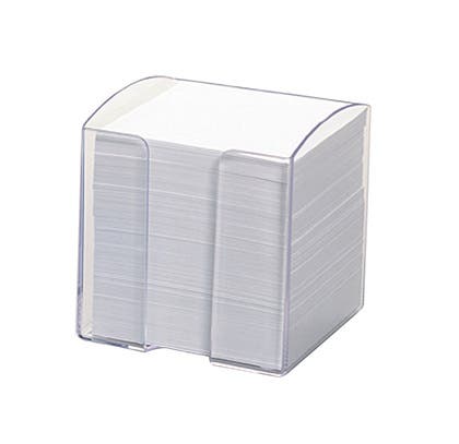 Blockkub inkl hållare transparent