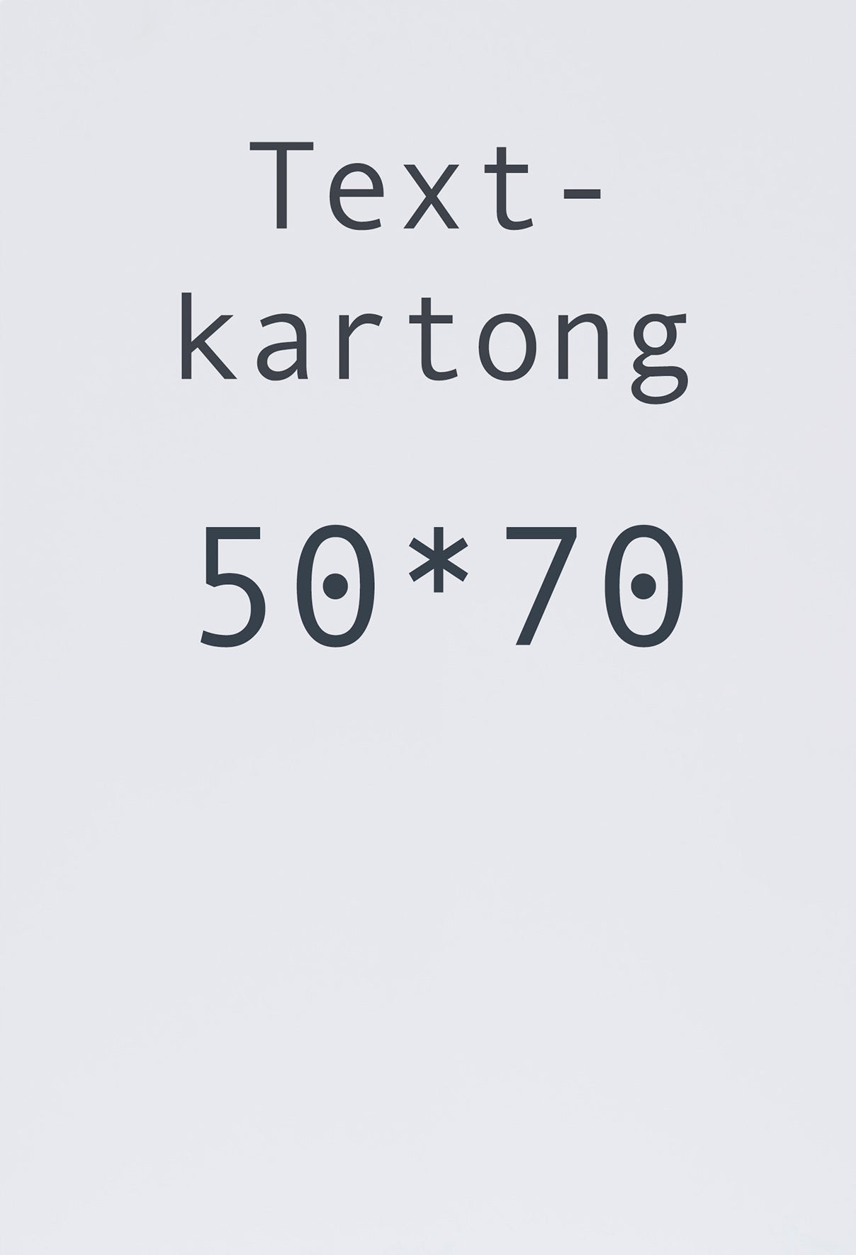Kartong 50x70 cm vit 10 st/fp