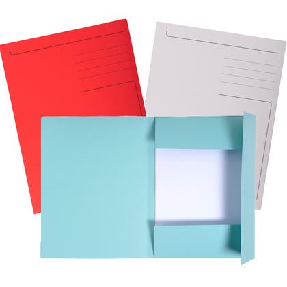 Kartong-/Pappmapp A4 3-klaff