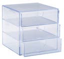 Förvaringsbox Palaset 3-lådor transparent