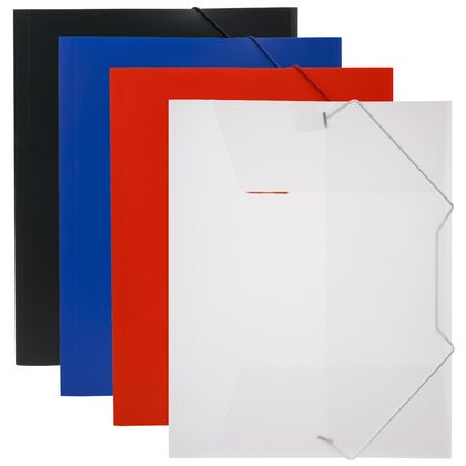 Snoddmapp PP-plast A4 3-klaff