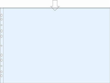 Plastficka A3L PP 0,11 präglad 10/fp