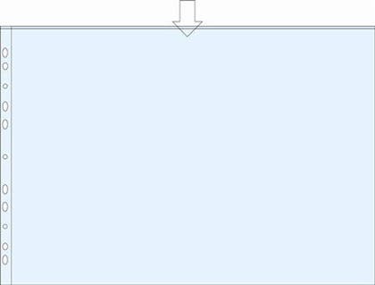 Plastficka A3L PP 0,11 präglad 10/fp
