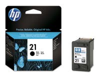 Bläckpatron HP No21 svart