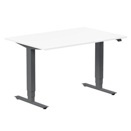 Skrivbord höj- och sänkbart Ergofunk Max 120x80 cm vit/antracit