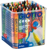 Vaxkrita Giotto 8 x 12 färger 96 st/fp