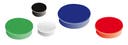 Magnet rund 30 mm sorterade färger 10 st/fp