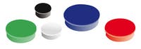Magnet rund 30 mm sorterade färger 10 st/fp