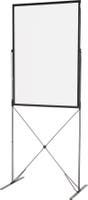 Skärm golvställ x-stand grå