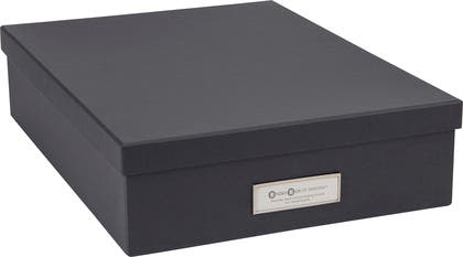 Föravaringsbox / Brevbox Bigso Oskar A4 grå