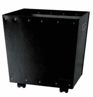 Papperskorg Tellus m hjul svar