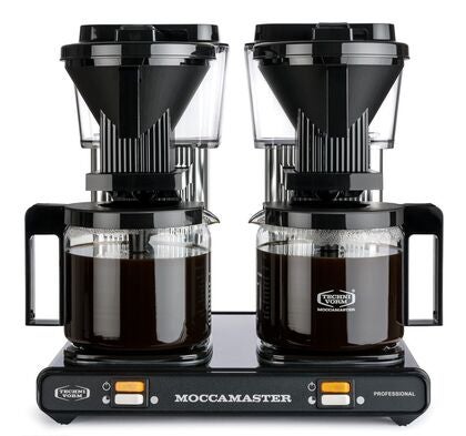 Kaffebryggare Moccamaster Professional Double Black/Silver 2 x 1,25 liter