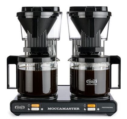 Kaffebryggare Moccamaster Professional Double Black/Silver 2 x 1,25 liter