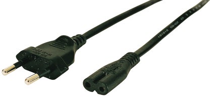 Nätkabel Euro Ojordad 1,8 Meter Svart