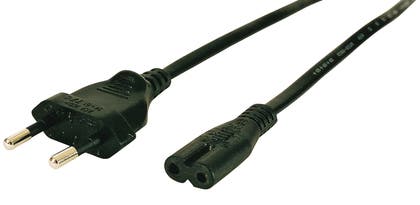 Nät-/apparatkabel ojordad Deltaco