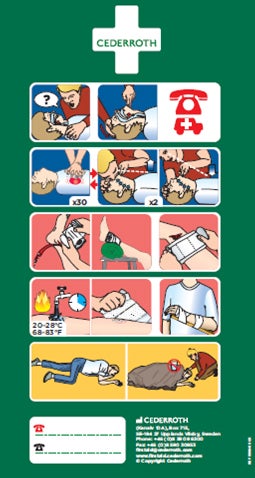 Dekal Första Hjälpeninfo 1906