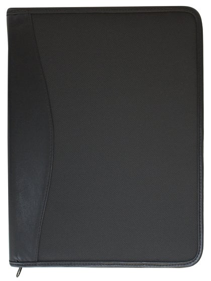 Konferensmapp med dragkedja svart