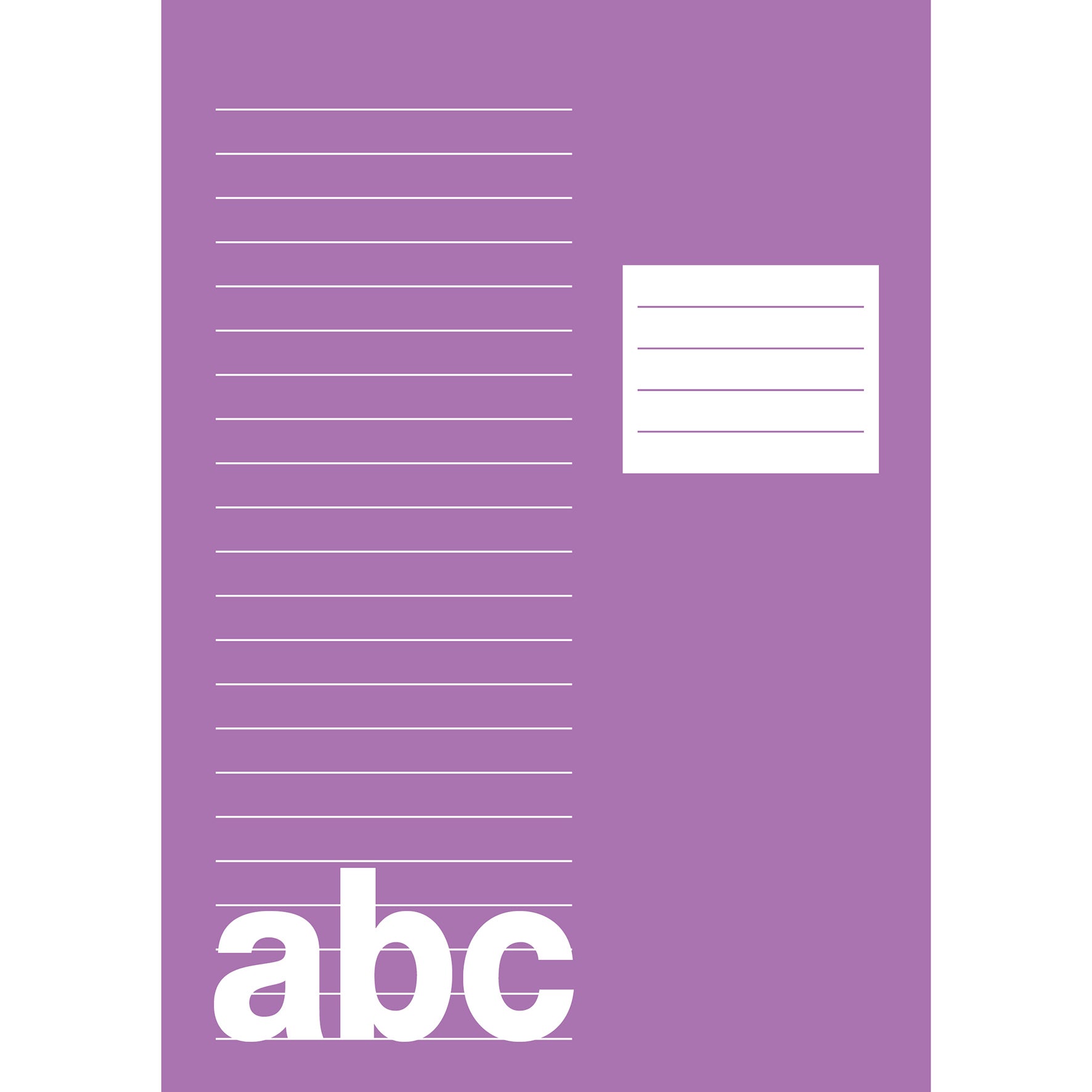 Skrivhäfte A5 linjerat 8,5mm + blanka