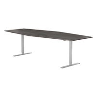 Konferensbord 2800 x 1200 mm Mörk ask/Silver