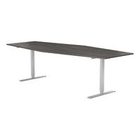 Konferensbord 2800 x 1200 mm Mörk ask/Silver