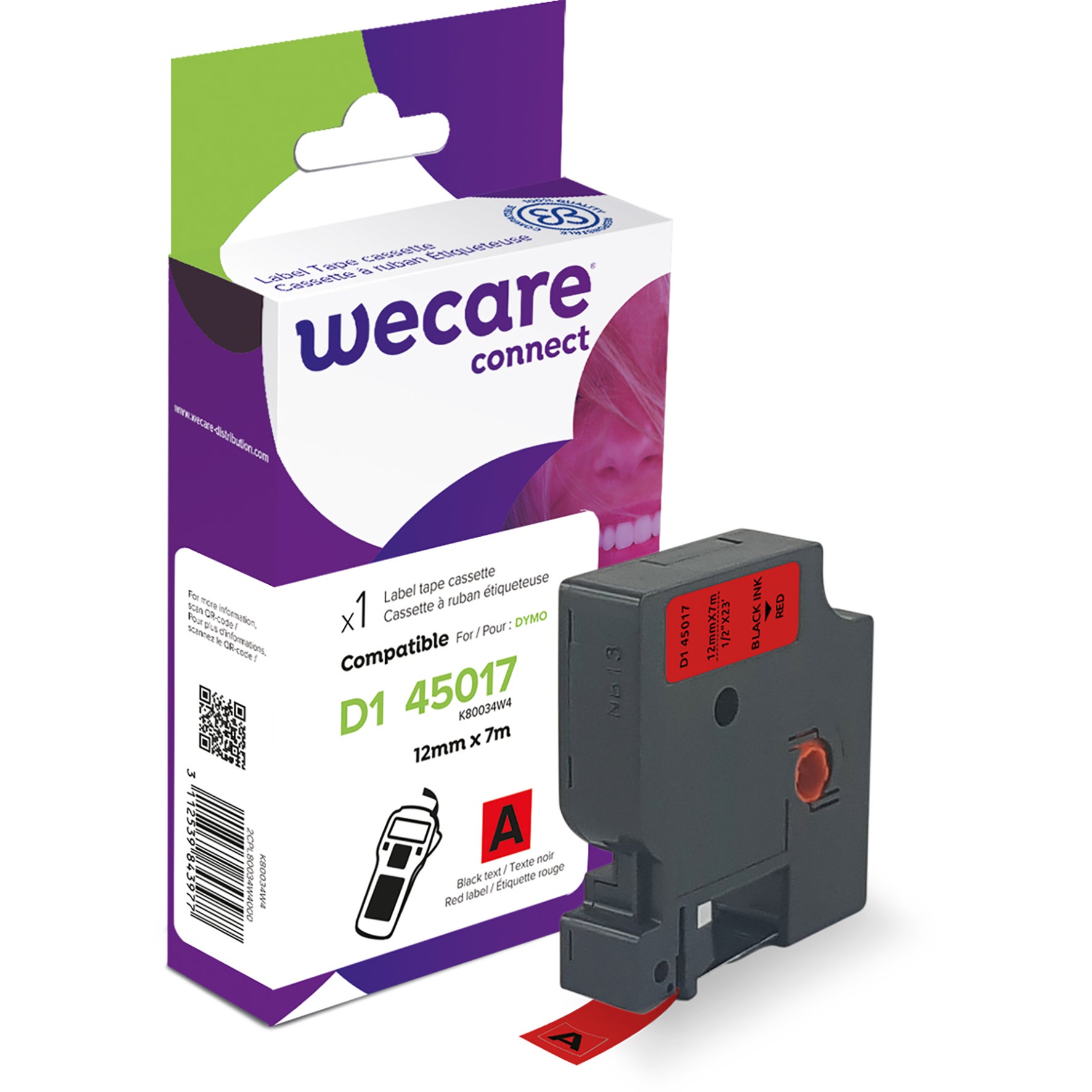 Märkband Wecare D1 12 mm 7 meter