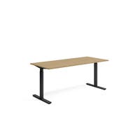 Skrivbord 1800 x 800 mm Ek/Svart