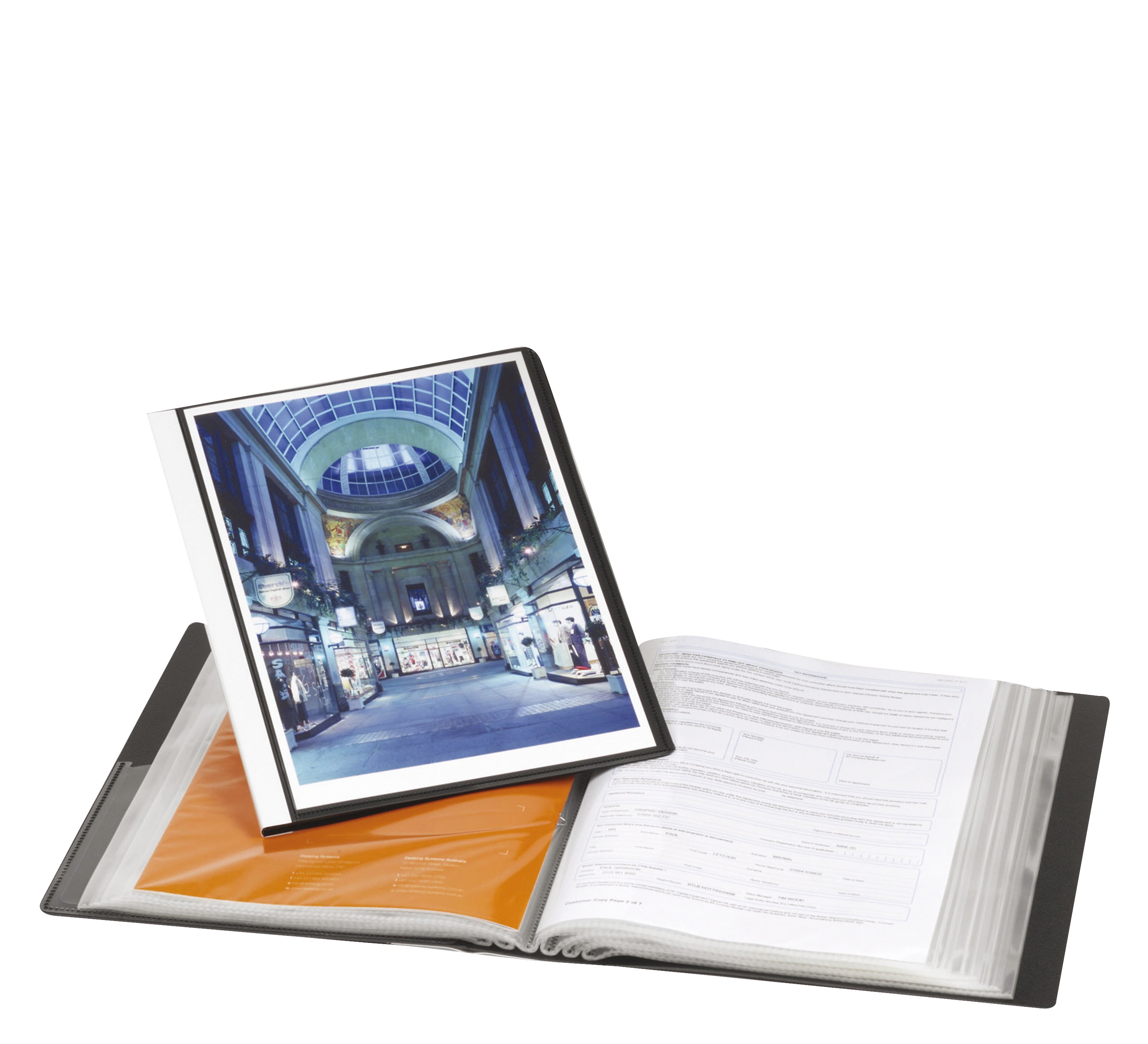 Demopärm med ficka A4 Office Depot