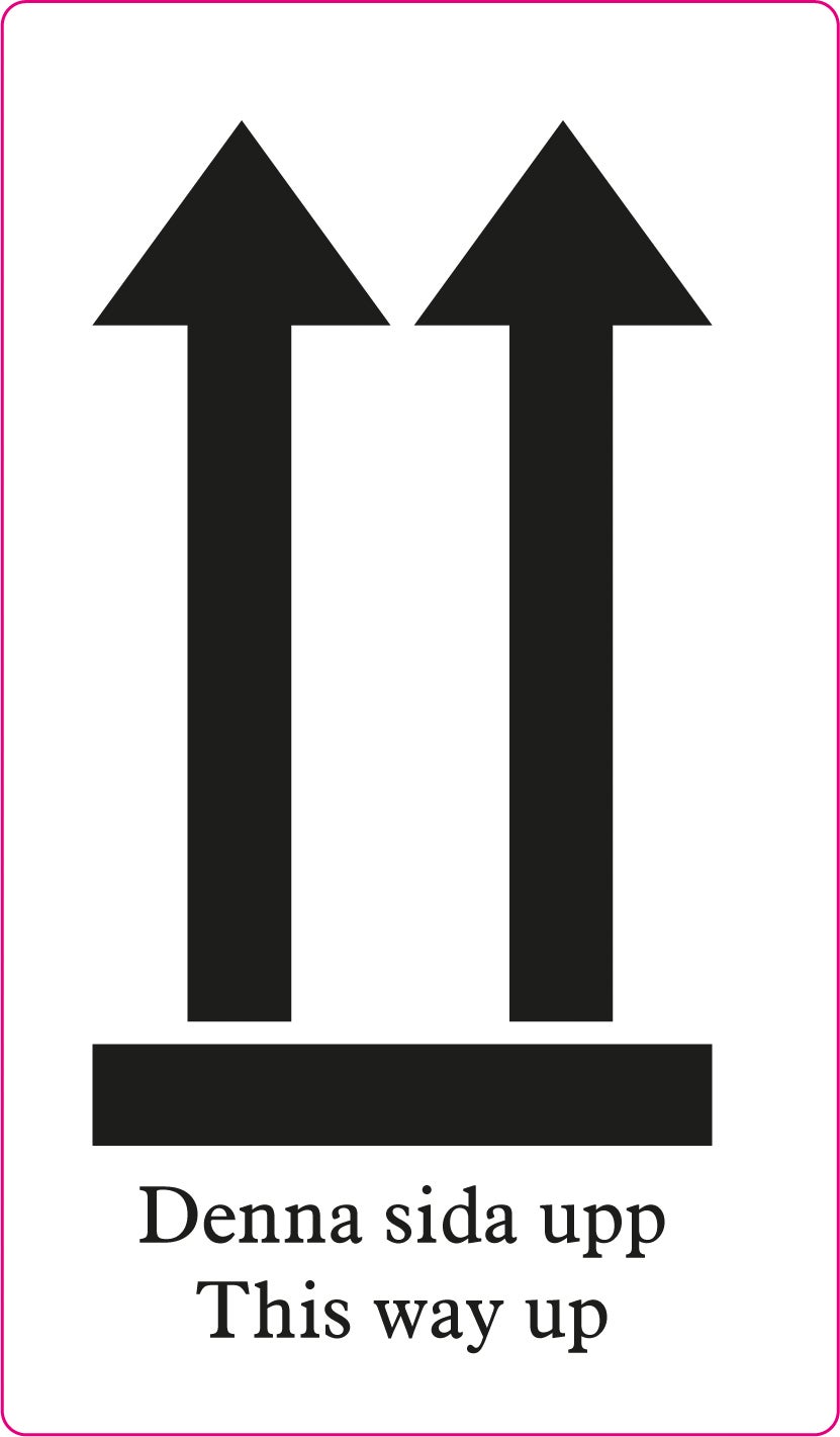 Symboletikett Denna Sida Upp 1000/rl