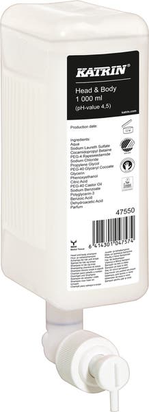 Tvål / Shower gel Head & Body 1000 ml Katrin