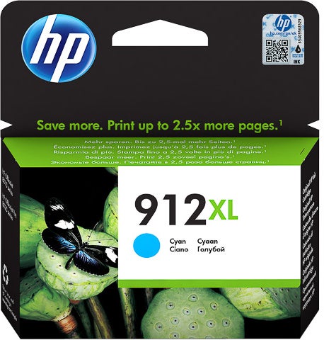 Bläckpatron HP 912XL 3YL81AE cyan