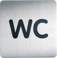 Fyrkantig Symbolskylt WC