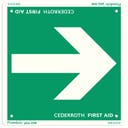 Skylt Första Hjälpen Pil 1735