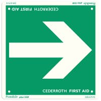 Skylt Första Hjälpen Pil 1735