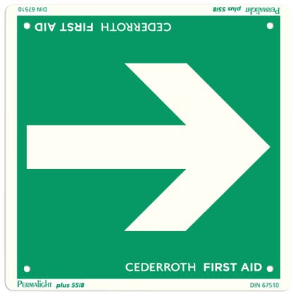 Skylt Första Hjälpen Pil 1735