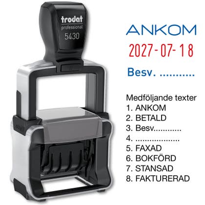 Stämpel Datum/Text Trodat 5430