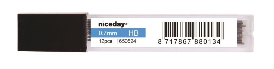 Stift Niceday 0,7 mm HB 12 st/tub