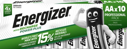 Energizer Laddningsbara Batterier AA 10-pack 2000mAH