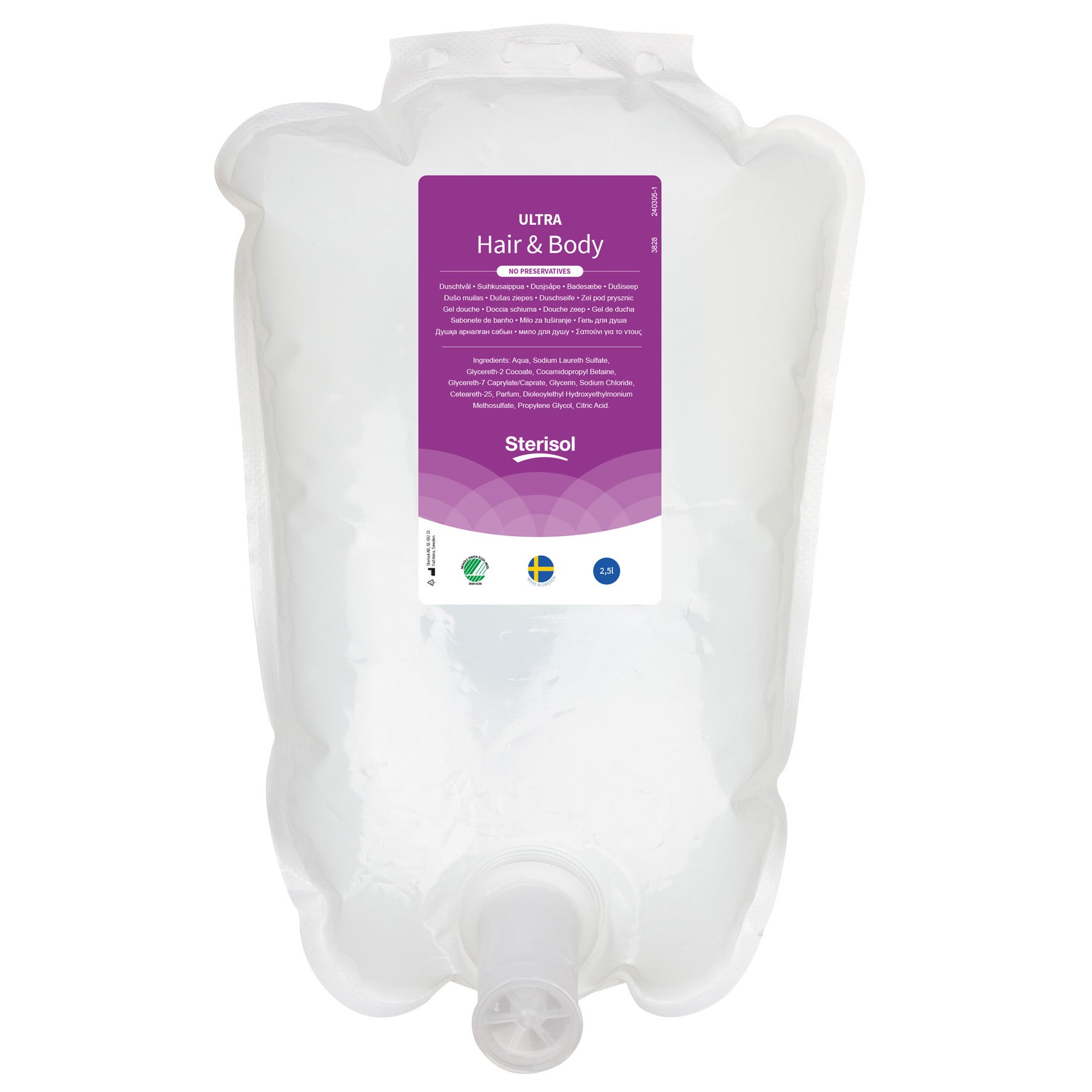 Duschtvål Ultra Hair & Body 2,5 liter