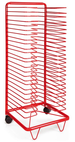 Torkställ på hjul metall