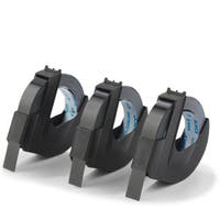 Präglingstejp Dymo svart 3 st/fp