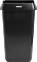Papperskorg Katrin med lock 50 liter svart 2 st/fp