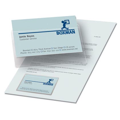 Visitkortsficka självhäftande 3L