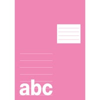 Skrivhäfte A5 linjerat 14,5mm ½  sida blank