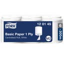 Papper Tork Basic 1-lagers M2 6 rullar