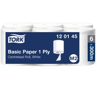 Papper Tork Basic 1-lagers M2 6 rullar