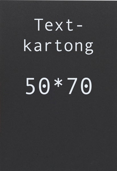Kartong 50x70 cm svart 10 st/fp